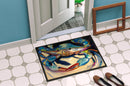 Blue Crab Doormat - 24x36 Decorative Floor Mat – Indoor/Outdoor Rug with Artistic Flair JMK1094JMAT