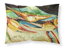 Blue Crab Fabric Standard Pillowcase – Artistic Decorative Front, White Back JMK1095PILLOWCASE