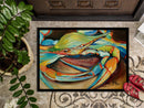 Blue Crab Doormat - 24x36 Decorative Floor Mat – Indoor/Outdoor Rug with Artistic Flair JMK1096JMAT