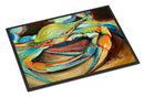Blue Crab Doormat - 24x36 Decorative Floor Mat – Indoor/Outdoor Rug with Artistic Flair JMK1096JMAT