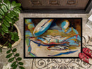 Big Crab Claw Blue Crab Doormat Indoor Outdoor 24H X 36W Front Door Mat Rugs for Entryway, Non Slip Washable Low Pile,