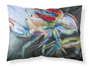 Blue Crab Fabric Standard Pillowcase – Artistic Decorative Front, White Back JMK1103PILLOWCASE