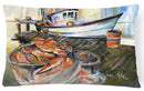 Blue Crab Trap Canvas Fabric Decorative Pillow JMK1104PW1216