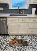 Blue Crab Trap Machine Washable Memory Foam Mat JMK1104RUG