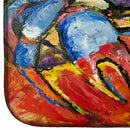 Blue Crab Red Dish Drying Mat – Absorbent, Artistic Kitchen Essentials JMK1107DDM