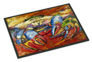 Blue Crab Red Doormat - 18x27 Decorative Floor Mat – Indoor/Outdoor Rug with Artistic Flair JMK1107MAT