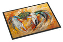 Blue Crab Doormat - 24x36 Decorative Floor Mat – Indoor/Outdoor Rug with Artistic Flair JMK1108JMAT