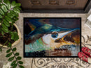 Blue Marlin Doormat - 24x36 Decorative Floor Mat – Indoor/Outdoor Rug with Artistic Flair JMK1111JMAT