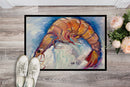 Shrimp Doormat Indoor Outdoor 24H X 36W Front Door Mat Rugs for Entryway, Non Slip Washable Low Pile,