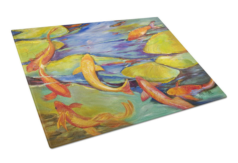 Koi Glass Cutting Board Large JMK1115LCB