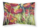 Red Poppies Standard Pillowcase Lightweight Super Soft Easy Care Decorative Artwork Pillowcase, Standard