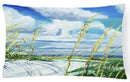 Sea Oats Decorative Throw Pillow 12x16 Indoor Outdoor Accent Cushion, Fabric Cover with Insert for Sofa, Bed, Porch & Living Room
