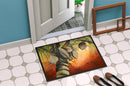 Coconut Tree Doormat Indoor Outdoor 24H X 36W Front Door Mat Rugs for Entryway, Non Slip Washable Low Pile,