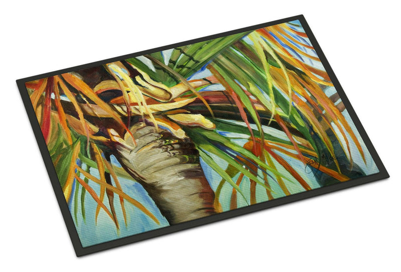 Orange Top Palm Tree Indoor or Outdoor Mat 18x27 JMK1129MAT