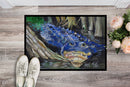 Blue Alligator Doormat - 24x36 Decorative Floor Mat – Indoor/Outdoor Rug with Artistic Flair JMK1135JMAT