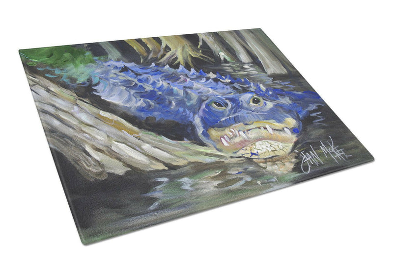 Blue Alligator Glass Cutting Board Large JMK1135LCB