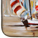 Boat Binge Sailboats Dish Drying Mat – Absorbent, Artistic Kitchen Essentials JMK1136DDM