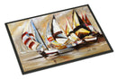Boat Binge Sailboats Doormat - 18x27 Decorative Floor Mat – Indoor/Outdoor Rug with Artistic Flair JMK1136MAT
