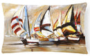 Boat Binge Sailboats Canvas Fabric Decorative Pillow JMK1136PW1216