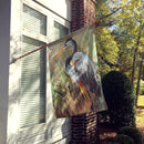Blue Heron Gazing West Flag Canvas House Size JMK1149CHF