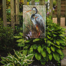 Blue Heron Gazing West Garden Flag – Decorative Outdoor Yard Flag JMK1149GF
