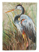 Blue Heron Gazing West Garden Flag – Decorative Outdoor Yard Flag JMK1149GF