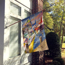 Boat Docks Sailboats Flag Canvas House Size JMK1151CHF
