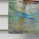 Ecor Rouge Sailboat House Flag 28x40 Porch Sleeve Pole Decorative Outside Yard Banner Artwork Wall Hanging, Polyester