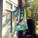 Cruising the Coast Sailboats House Flag 28x40 Porch Sleeve Pole Decorative Outside Yard Banner Artwork Wall Hanging, Polyester