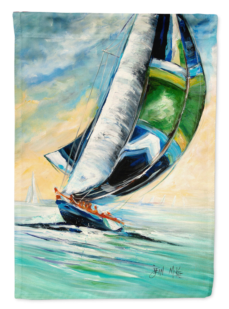 Cruising the Coast Sailboats Flag Canvas House Size JMK1163CHF