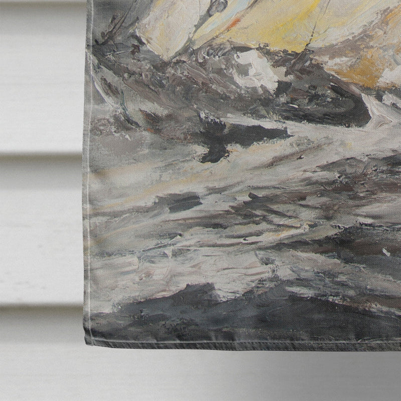 Boat Full Sailboats Flag Canvas House Size JMK1166CHF