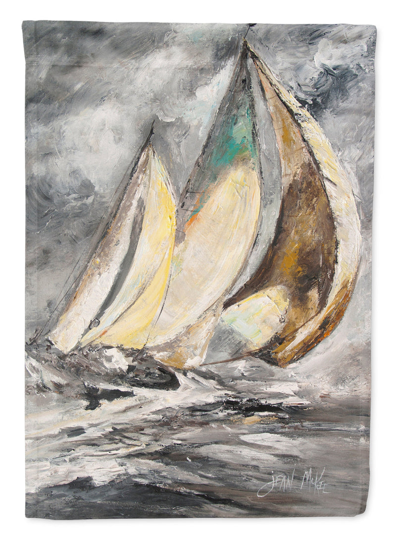 Boat Full Sailboats Flag Canvas House Size JMK1166CHF