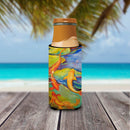 Koi Slim Can Hugger , Insulated Foam Hugger for 12 oz Slim Cans, Beer Bottles & Water Bottles, Printed in USA