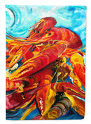 Crawfish House Flag 28x40 Porch Sleeve Pole Decorative Outside Yard Banner Artwork Wall Hanging, Polyester
