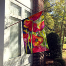 Poppies House Flag 28x40 Porch Sleeve Pole Decorative Outside Yard Banner Artwork Wall Hanging, Polyester