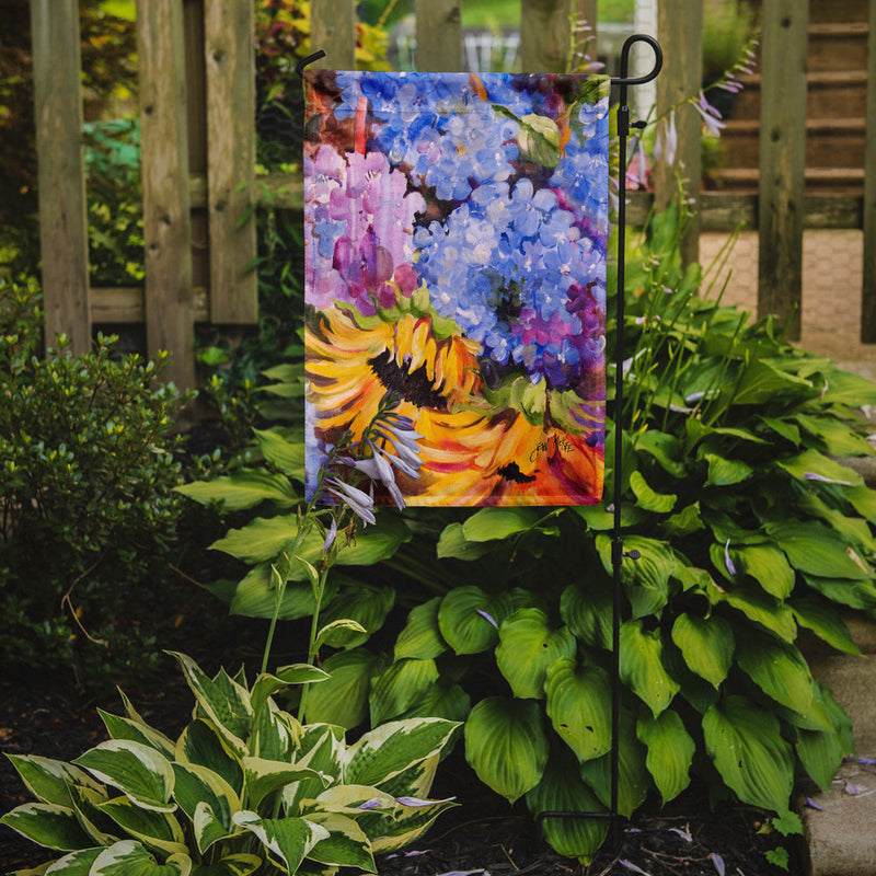 Hydrangeas and Sunflowers Flag Garden Size JMK1175GF