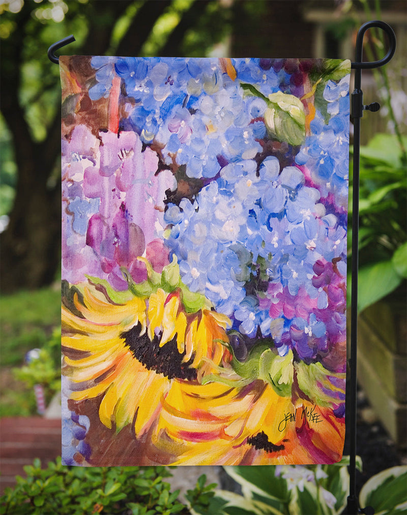 Hydrangeas and Sunflowers Flag Garden Size JMK1175GF