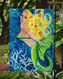 Blonde Mermaid Garden Flag - Outdoor Decorative Yard Flag