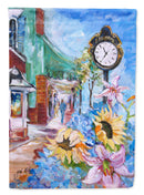Fairhope Clock House Flag 28x40 Porch Sleeve Pole Decorative Outside Yard Banner Artwork Wall Hanging, Polyester