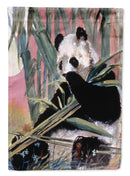 Giant Panda House Flag 28x40 Porch Sleeve Pole Decorative Outside Yard Banner Artwork Wall Hanging, Polyester