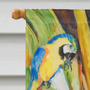 Parrots House Flag 28x40 Porch Sleeve Pole Decorative Outside Yard Banner Artwork Wall Hanging, Polyester