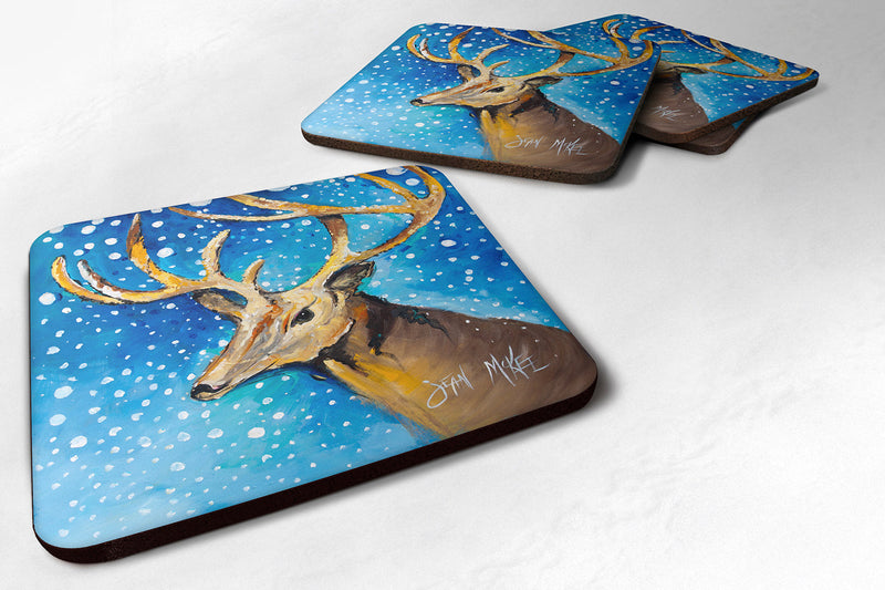 Set of 4 Reindeer Foam Coasters JMK1206FC