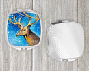 Reindeer Compact Mirror Decorative Travel Makeup Mirror for Women Girls Gifts Pocket Makeup Mirror Folding Handheld