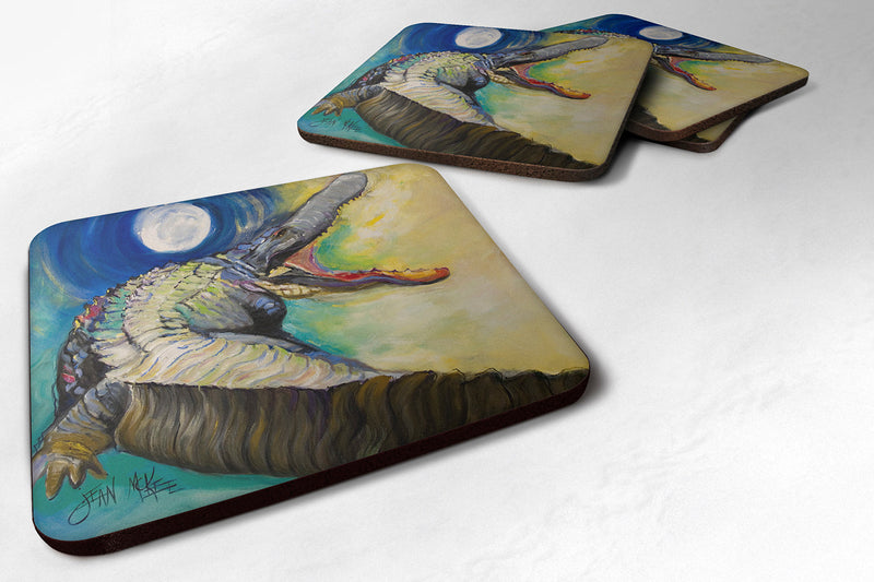 Alligator Coasters - Set of 4 Lightweight Foam, Absorbent Drink Coasters JMK1207FC