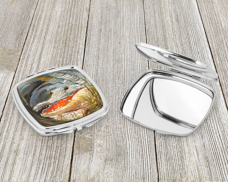 Alligator Compact Mirror – Stylish Purse Mirror with Artistic Covers JMK1208SCM