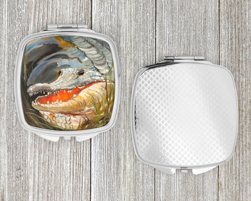 Alligator Compact Mirror – Stylish Purse Mirror with Artistic Covers JMK1208SCM