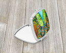 Peacock Compact Mirror Decorative Travel Makeup Mirror for Women Girls Gifts Pocket Makeup Mirror Folding Handheld