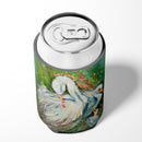 White Egret in the rain Can or Bottle Hugger Cooler Sleeve for Standard 12 oz Cans, Insulated Foam Beer & Soda Can Hugger Reusable