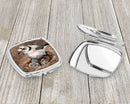 Piping Plover Compact Mirror Decorative Travel Makeup Mirror for Women Girls Gifts Pocket Makeup Mirror Folding Handheld