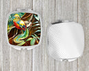 Mandarin Pheasant Compact Mirror Decorative Travel Makeup Mirror for Women Girls Gifts Pocket Makeup Mirror Folding Handheld